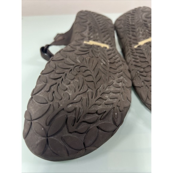 Merrell Sandals Women's Sz 10 Brown Leather Hiking Air Cushion Memory Foam - Picture 8 of 11